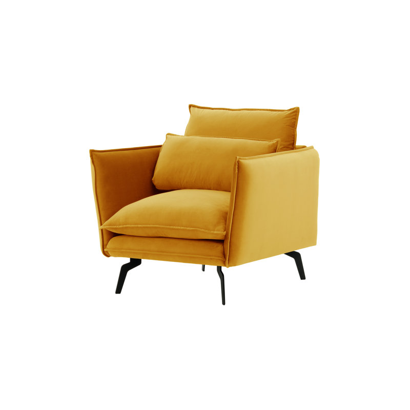 Ferrigno Upholstered Armchair, Mustard