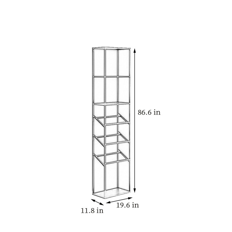 Iron wine rack against the wall, Gold