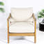 Chaises longues Comfort, corde moderne en bois d'acacia, terrasse