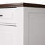Buffet de style buffet cannelé de 63 pouces avec rangement, station de café, 4 portes, 3 tiroirs, console de cuisine, blanc-1773336533