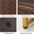 31.5 Inches Walnut & Gold Wooden Shoe Storage Cabinet With Doors