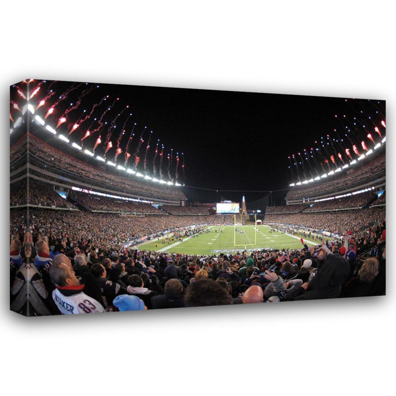 Gillette Stadium, 32" H x 48" W