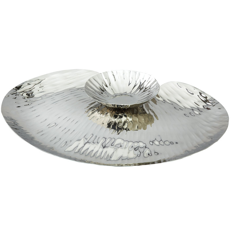Mercer41 Stainless Steel Chips And Dip Platter