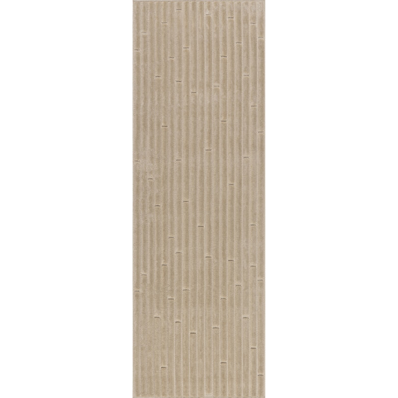 Latitude Run® Zipporah Striped Indoor/Outdoor Area Rug, Runner 2'6" x 8'