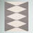 Kaden Handmade Contemporary Diamond Striped Wool Ivory/Black Rug-1045671018