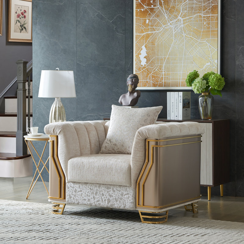 Chaise Dunleavy crème