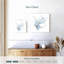 Bleu et or floral I