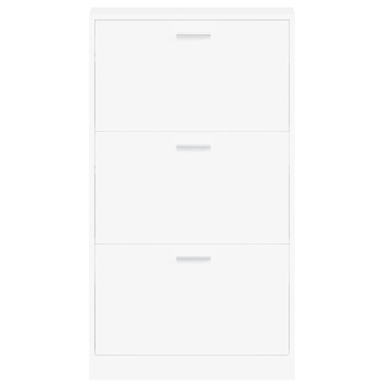 9 Pair Flip Down Shoe Storage, White
