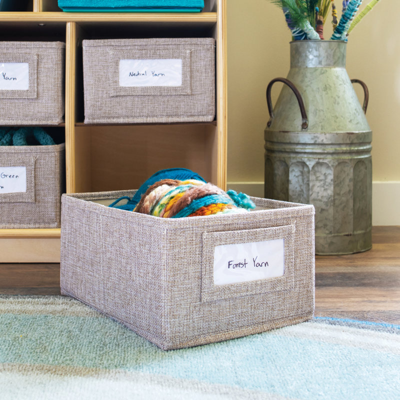 Natural Wood Kids' Storage Unit with Cubbies and Bins