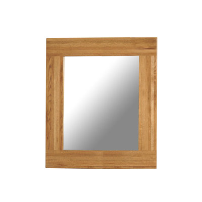 Wood Flat Wall Mirror