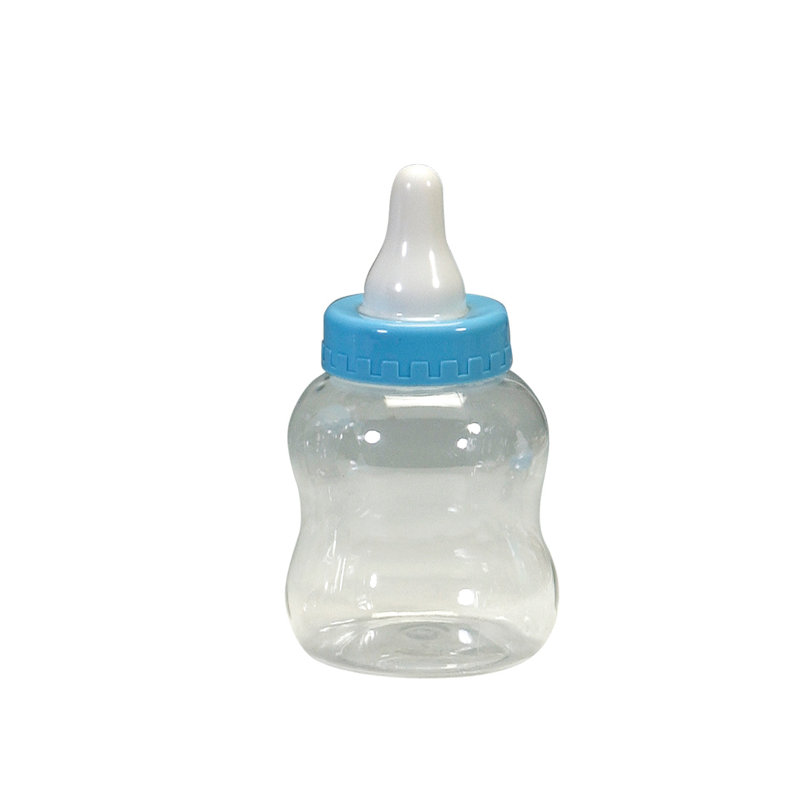 Bouteille décorative en plastique pour bébé Ruthanne, Bleu, H 8,5 po x l 4,5 po x P 4,5 po