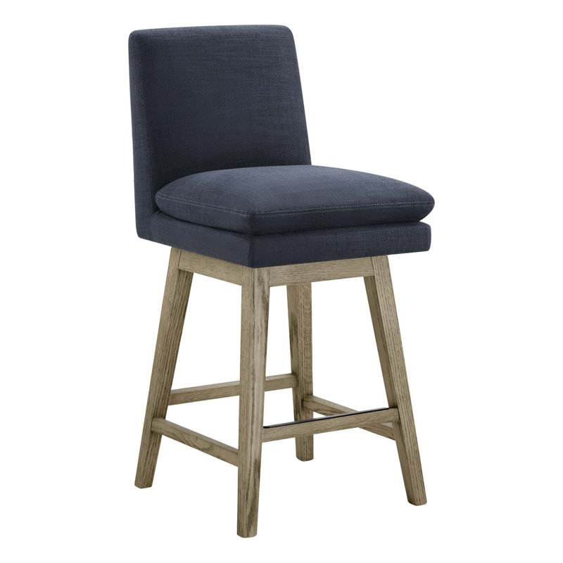 Tabouret de comptoir pivotant Bethea, Lin effie performance Effie Insignia