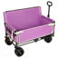 3-In-1 Folding Wagon With Bench Seat – 500Lbs Capacity, 9"X4" Beach Tires For Camping & Beach, Dark Blue-125230262