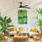 LuxeBlan 65 In. Indoor/Outdoor Black Ceiling Fan With LED Light Bulbs And Remote Control