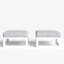 Repose-pieds modulaire d'extérieur en aluminium Layinsun (ensemble de 2)-117530033-117530040