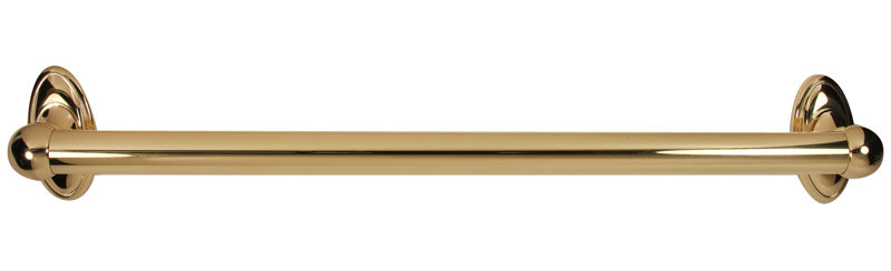 Classic Traditional 19.75'' Grab Bar, Polished Brass, 18"