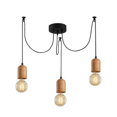 Luminaire suspendu grappe 3 lumières Heng