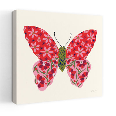 Blooming Butterfly II Butterfly Flower Art