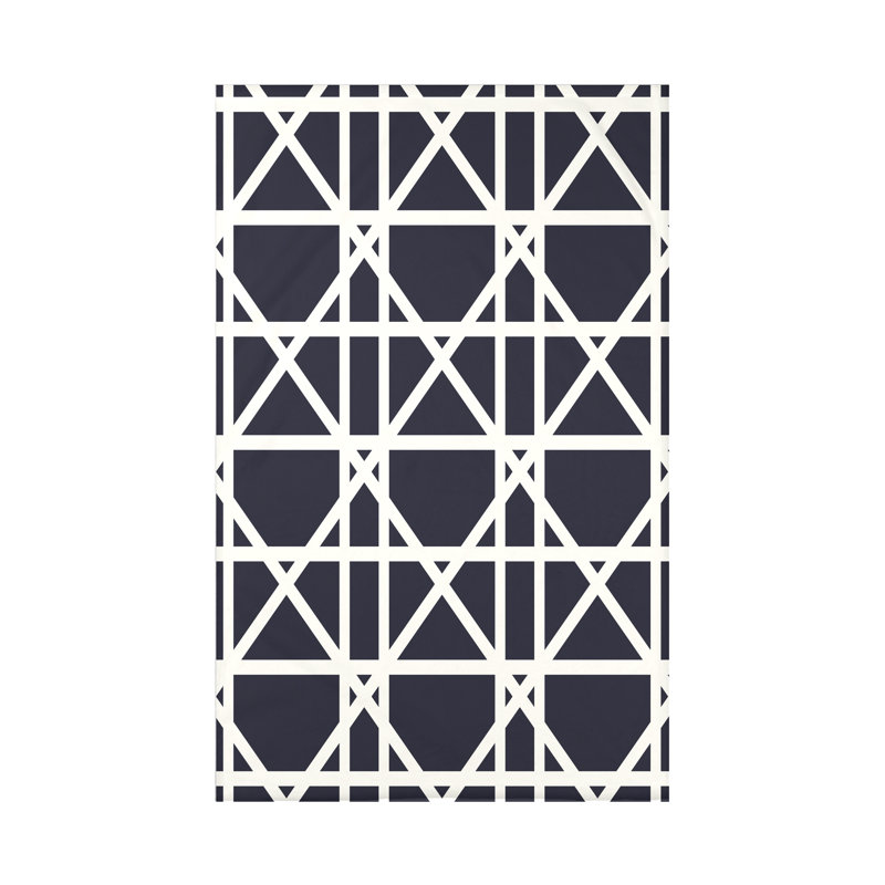 Throw Blanket, 50" H x 60" W x 0.5" D, Navy Blue
