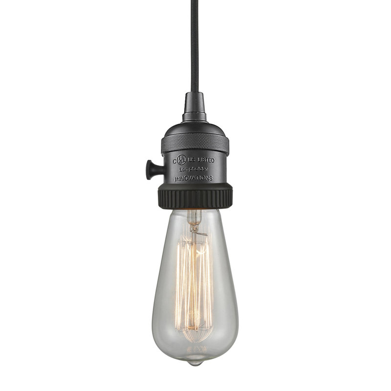 Franklin Restoration - Kuol - Mini-luminaire suspendu à cordon de 2 po - Interrupteur marche / arrêt - Ampoule DEL