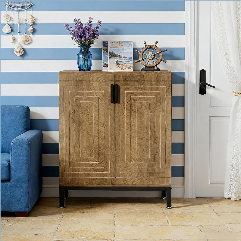 Armoire de rangement, range-chaussures spacieux, armoire à chaussures, Brun clair/noir