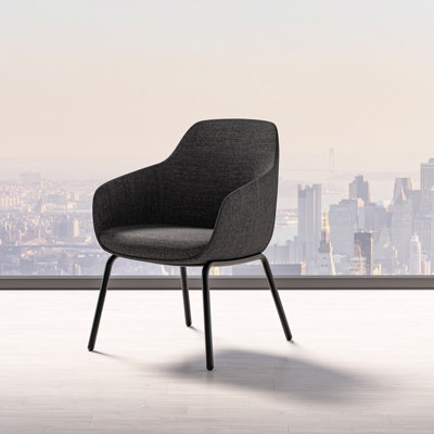 Lilly Upholstered Armchair with Metal Legs from 9to5 Seating