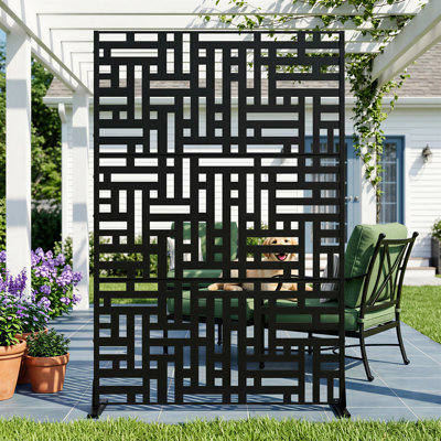 72"H×47"W×16"D Outdoor Metal Privacy Screen