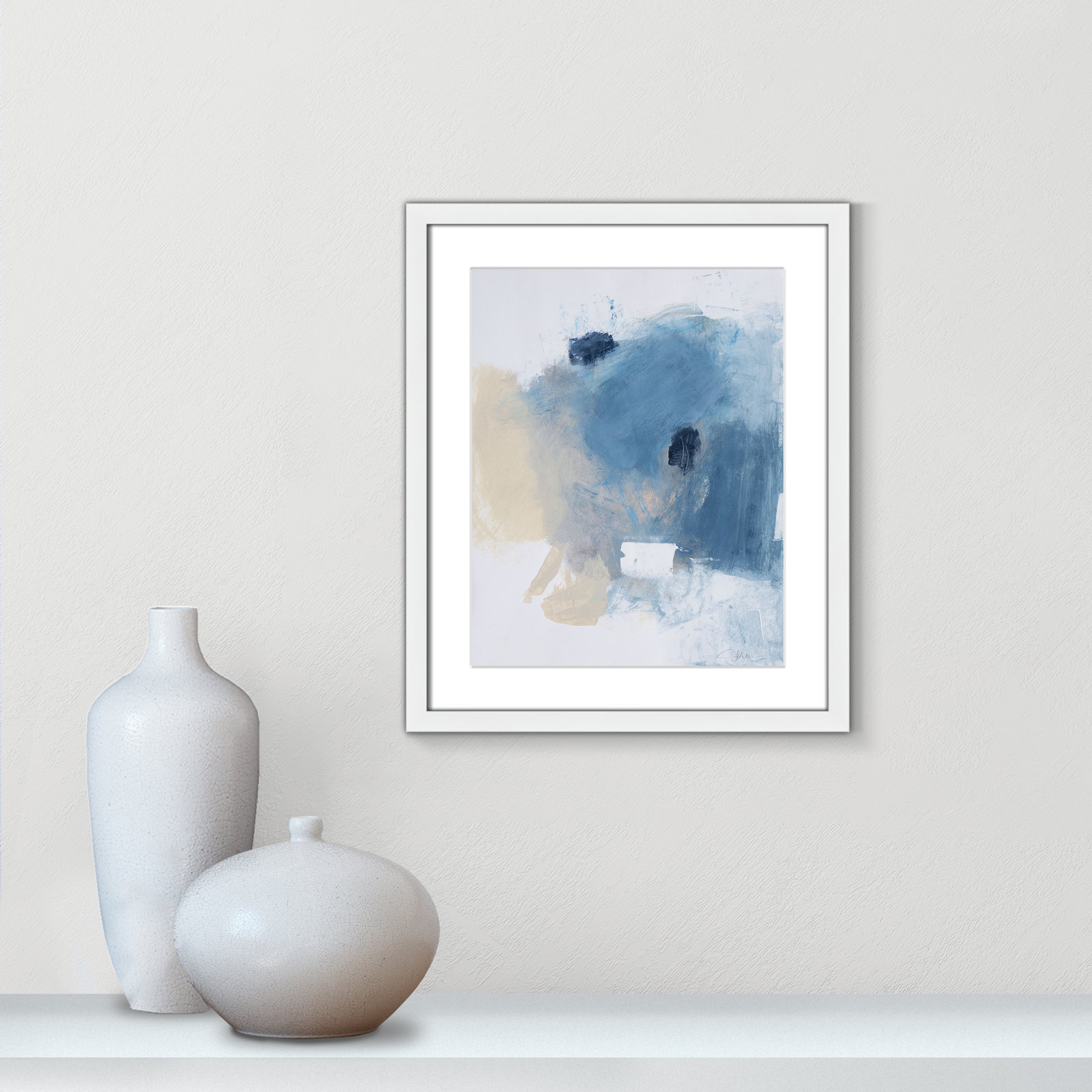 Coastal Carnival I Print by Casa Fine Arts, White, 19" H x 16" W x 1.25" D, White Single Picture Framed Paper