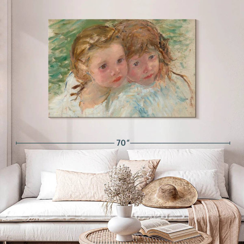 Leisha, deux petites soeurs, H 32 po x l 48 po