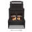 Outdoor Patio Multifunctional Wood-Burning Steel Fireplace with Chimney, Log Holders, Fireplace Tool,Winter Patio Ambience & Practicality Double Duty