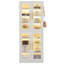 Armoire de rangement de 67 po de hauteur avec portes, DEL, 8 tablettes réglables pour le salon, le bureau et la chambre à coucher-363267445