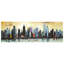 « horizon on abstract cityscape », reproduction de peinture à l’acrylique sur toile tendue-28656220
