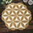 Polyester Embroidered Round Christmas Placemat