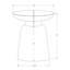 Table de bout cylindrique en acier Abdisamad-296930360