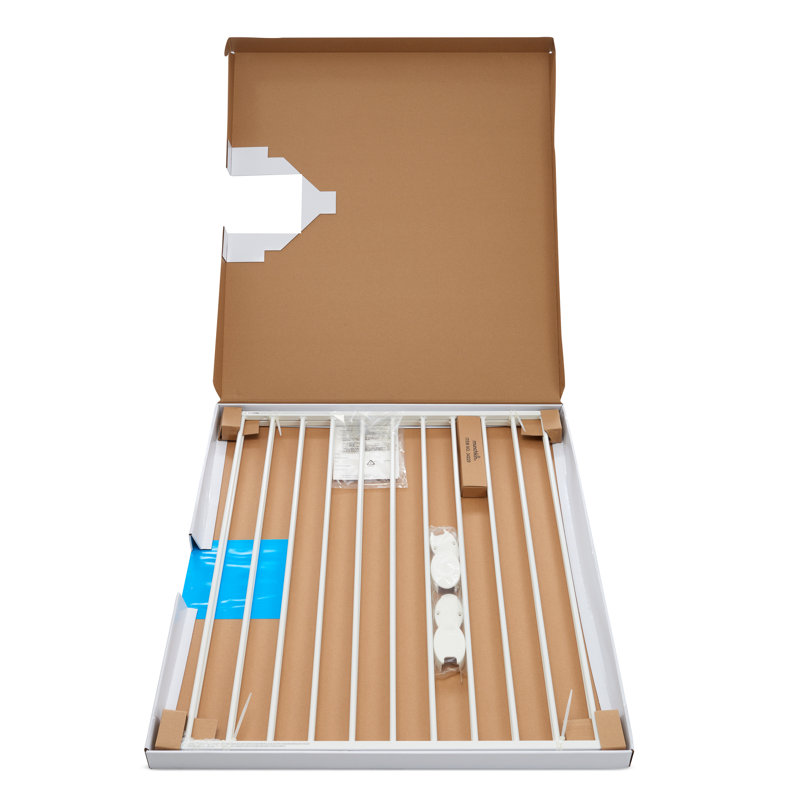 White Metal Extra Tall and Wide Swinging Safety Gate