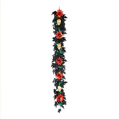 6ft. Boo-tiful Halloween Garland with LED Lights