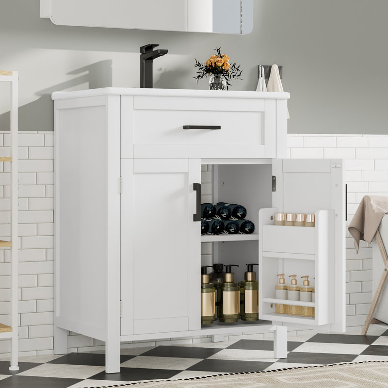 60 mm Freestanding Bathroom Vanity, White