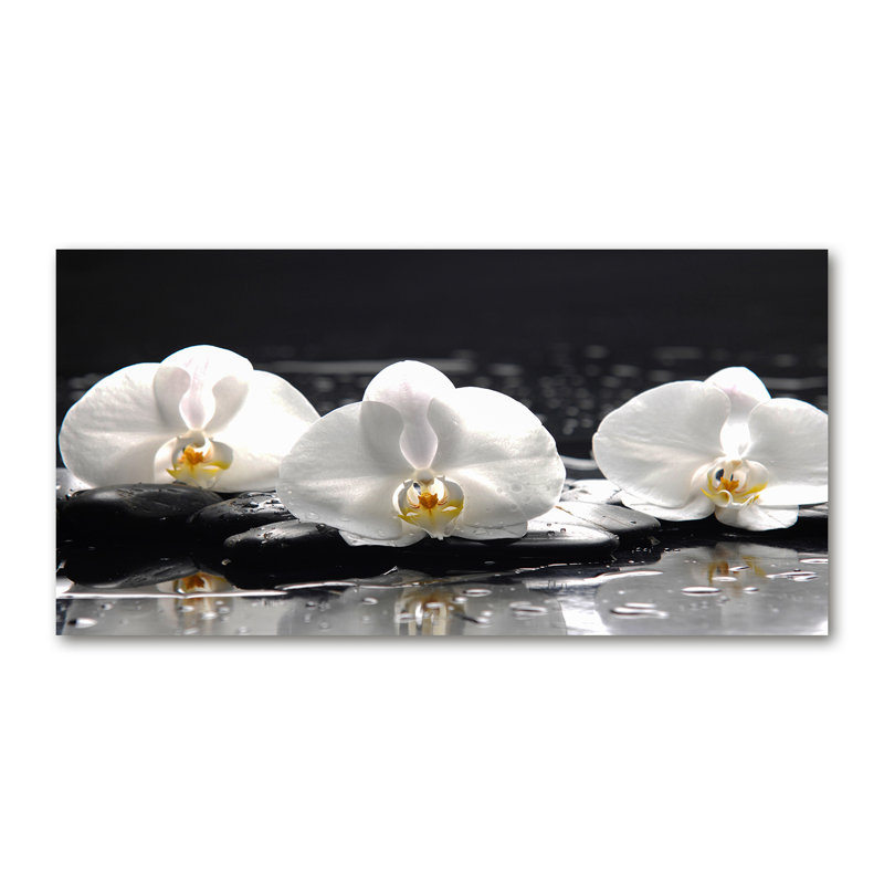 Orchid - No Frame Print on Glass, 70cm H x 140cm W x 2cm D, Canvas