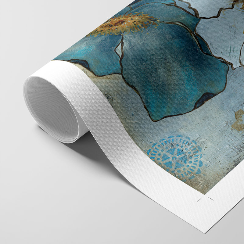 Blue Denim Garden II - Impression sur toile seulement - SANS CADRE, H 18 po x l 12 po