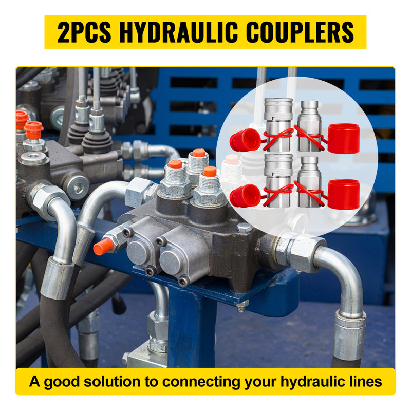 Coupleur hydraulique 1/2 po Skid Steer