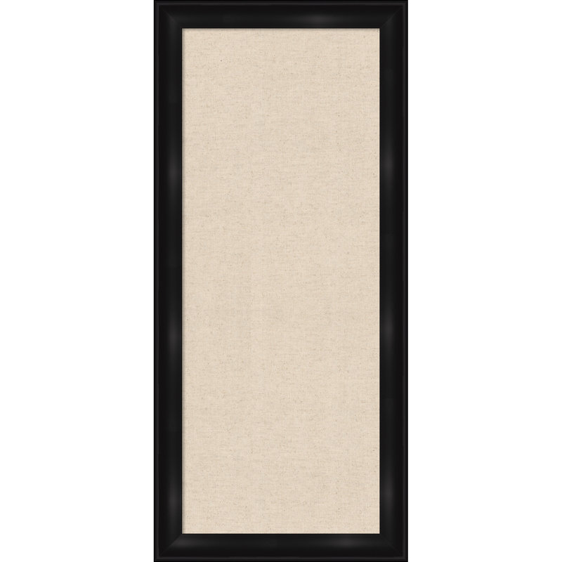  Tableau d'affichage encadré en tissu, lin naturel par Creative Bunch Studio, Taille du tableau 16 x 40