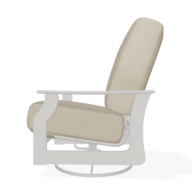 St. Catherine Polymer Outdoor Lounge Chair, Snow, Huskie