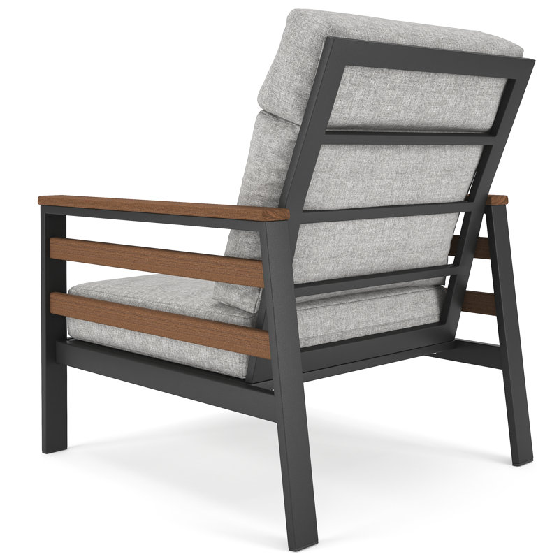 Townsend Sunbrella® Patio Lounge Chair, Canvas Granite, Brown