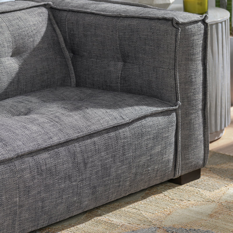 Eli Sofa Beige By Classic Home, Heather Gray