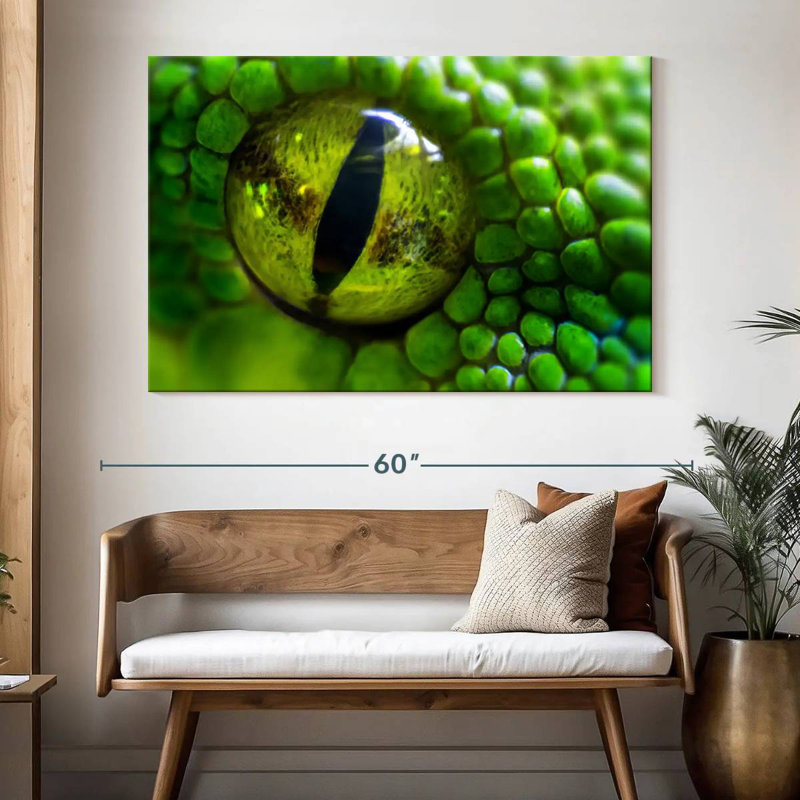Brampt Green Python Eye, 34" H x 51" W
