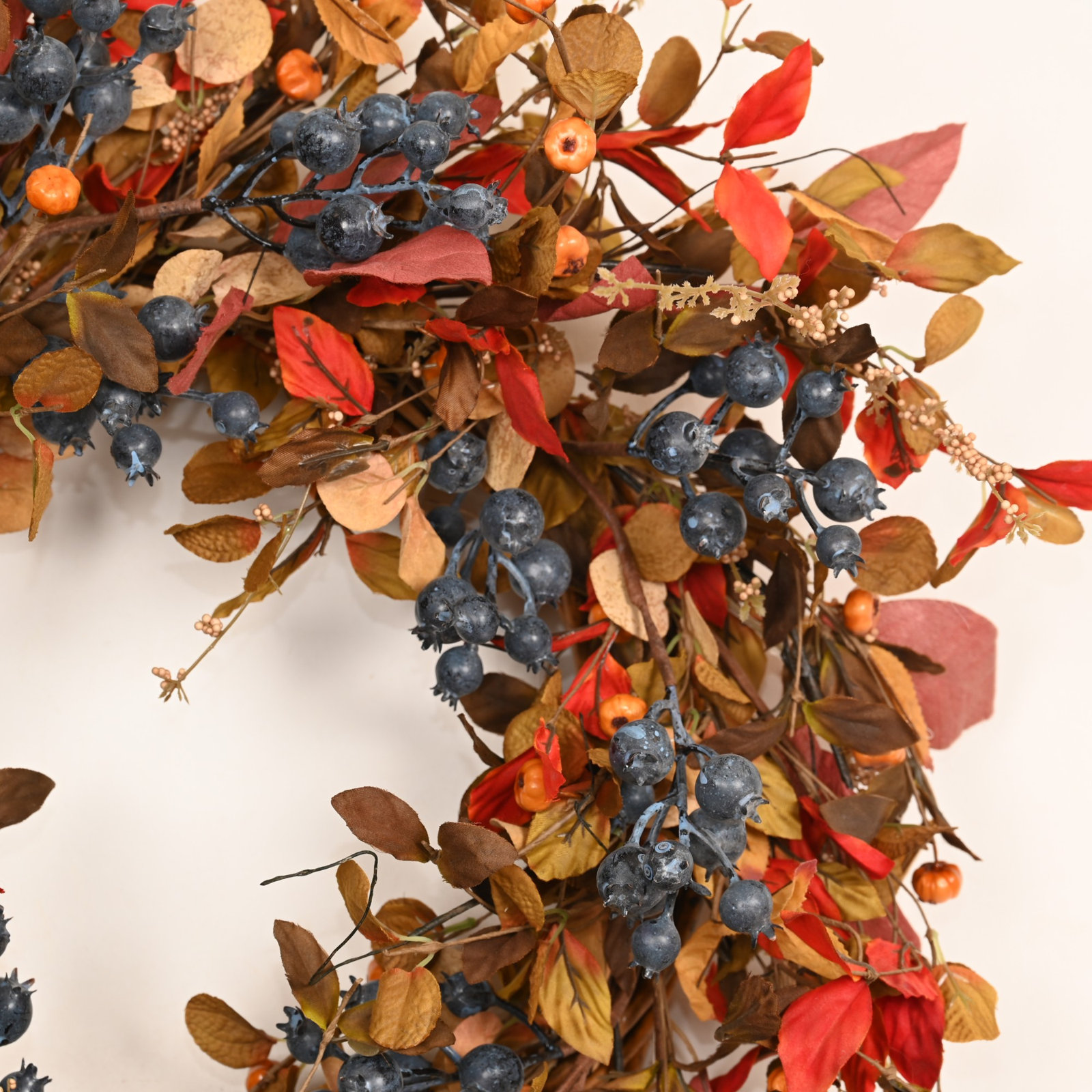 24" Handcrafted Berry No Holiday Wreath