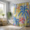 Rideau de douche standard tropical rétro chic - 1 pièce