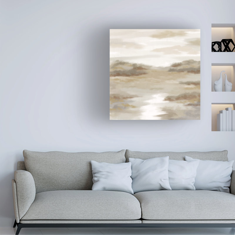 Line And Brush Classic View Canvas Art, 14" H x 14" W
