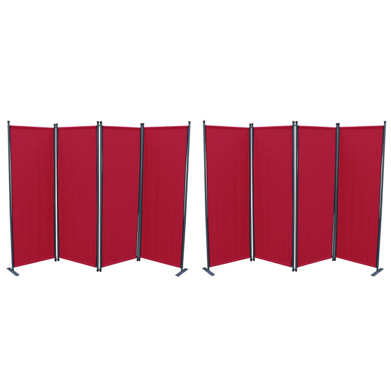 Guerra 170cm H Folding Room Divider, Taupe, 4