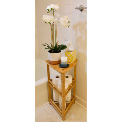 Mitch Solid Wood Bathroom Shelves